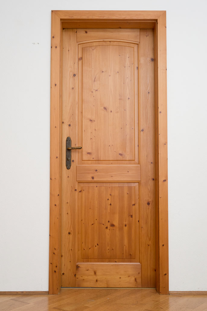 Massivholztüren, Landhausstil, der typische unverwechselbare Look Ansicht Massivholztür, Landhausstil, mit 2 Füllungen